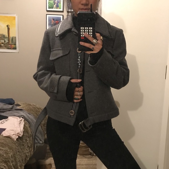 EMPORIO ARMANI Grey Wool Jacket - Picture 7 of 8